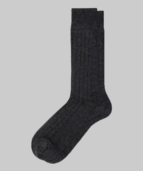 Dark Charcoal Men's Cashmere Socks