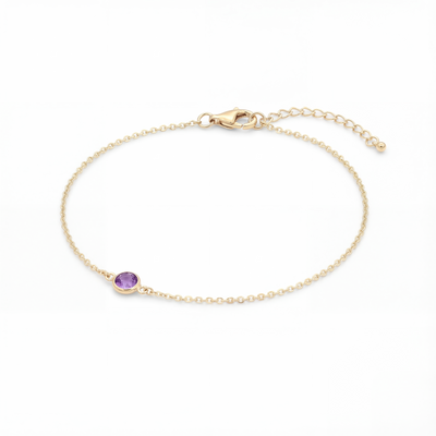 Gold Birthstone Bracelet