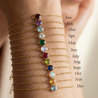 Gold Birthstone Bracelet