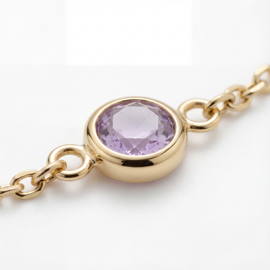 Gold Birthstone Bracelet
