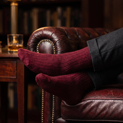 Men's Cashmere Ribbed Velvet Socks (Copy)