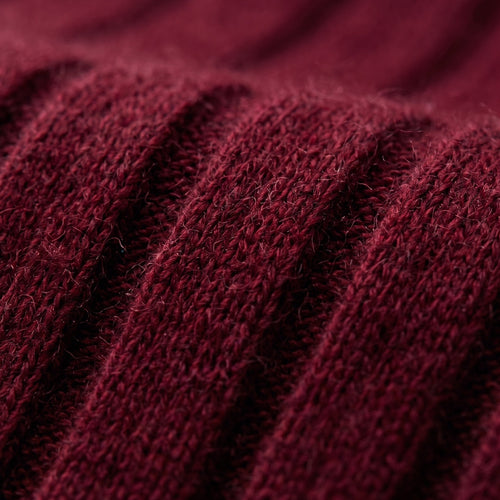 Men's Cashmere Ribbed Velvet Socks