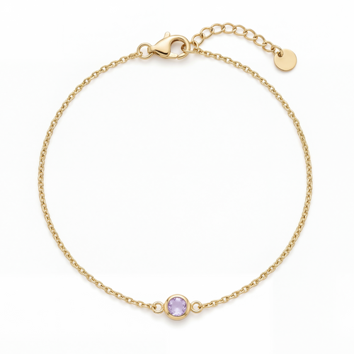 Gold Birthstone Bracelet