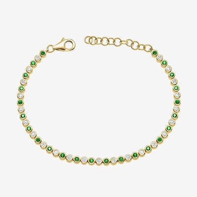 Round Bezel Tennis Bracelet