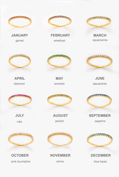 Birthstone Eternity Ring