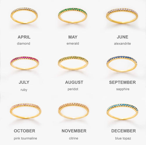 Birthstone Eternity Ring