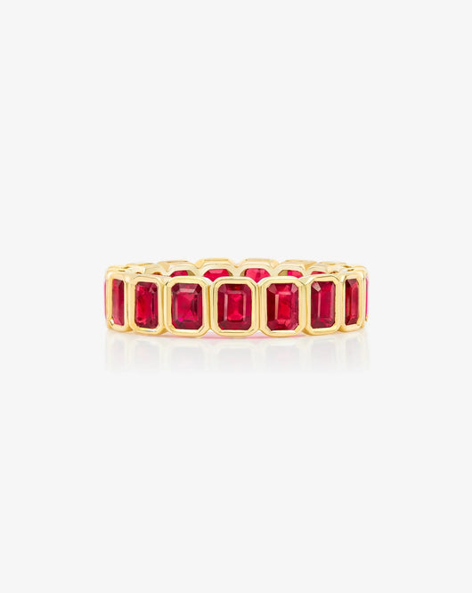 Gemstone Eternity Band