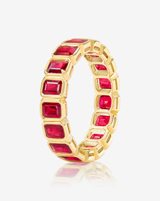 Gemstone Eternity Band